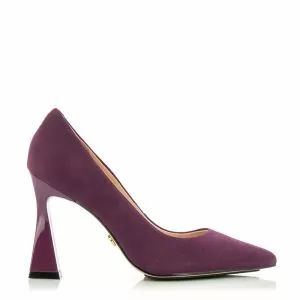 Heels DONNA ITALIANA-9649-497-835 NOBUK GRAPE MC