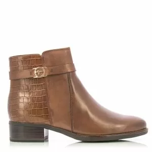 Women`s Flat Ankle Boots TAMARIS-1-25047-41 305 COGNAC