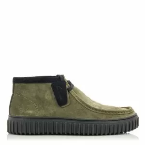 Men`s Daily Boots CLARKS-26173595 TORHILL HI DARK OLIVE SDE