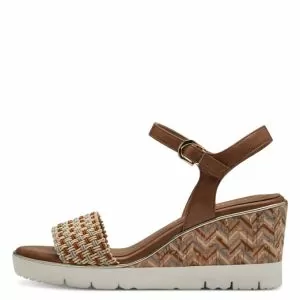 Women`s Platform Sandals TAMARIS-1-28371-42-305 COGNAC