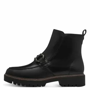 Дамски Равни Боти TAMARIS-1-25411-43-003  BLACK LEATHER