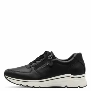 Woman`s Sneakers TAMARIS-1-23711-42-003 BLACK LEATHER