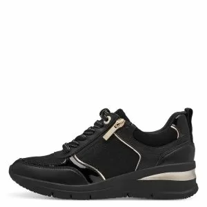 Woman`s Sneakers TAMARIS-1-23721-42-048 BLACK/GOLD
