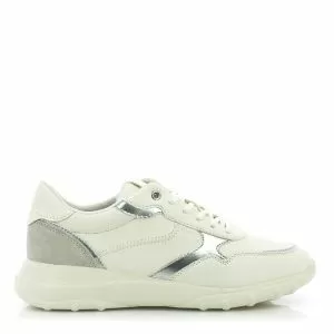Womwn`s Sneakers GEOX-D55LPA D ALLENIEE OPTIC WHITE/OFF WHITE