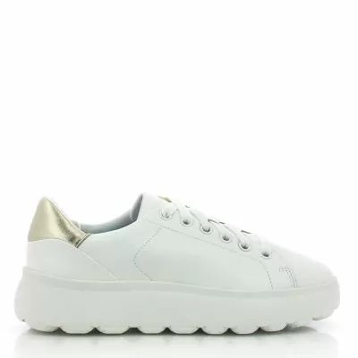 Womwn`s Sneakers GEOX-D35TCB D SPHERICA EC4.1 WHITE/GOLD