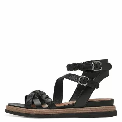 Дамски Равни Сандали  TAMARIS - 1-28210-44-001 BLACK