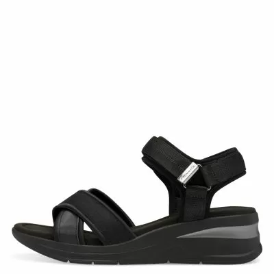 Дамски Сандали На Платформа TAMARIS - 1-28262-44-001 BLACK