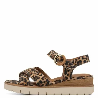 Дамски Сандали На Платформа TAMARIS - 1-28202-42-360 LEOPARD