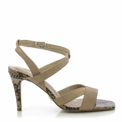 Дамски Сандали На Ток DONNA ITALIANA-11604-619-508 PISA NEW  WARM TAUPE