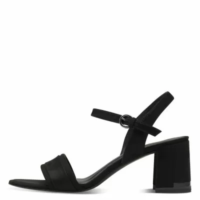 Woman`s Heeled Sandals TAMARIS-1-28344-44-098 BLACK COMB