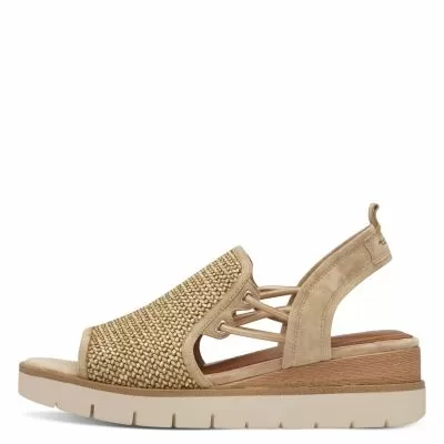 Women`s Sandals On Platform TAMARIS-1-28240-44-435 TAN
