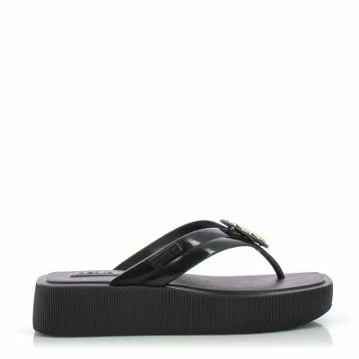 Дамски Чехли На Платформа PETIT JOLIE-PJ7245 HIT BLACK