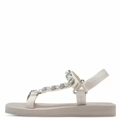 Дамски Равни Сандали  TAMARIS-1-28269-44-484 IVORY GLAM