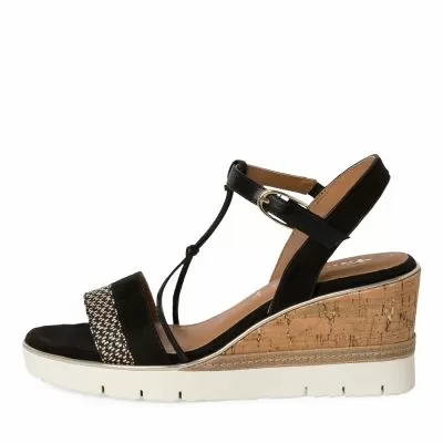 Women`s Sandals On Platform TAMARIS-1-28361-42-098 BLACK COMB
