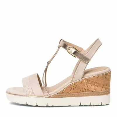 Women`s Sandals On Platform TAMARIS-1-28361-42-402 BEIGE COMB