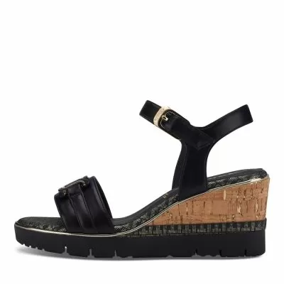 Women`s Sandals On Platform TAMARIS-1-28702-42-001 BLACK