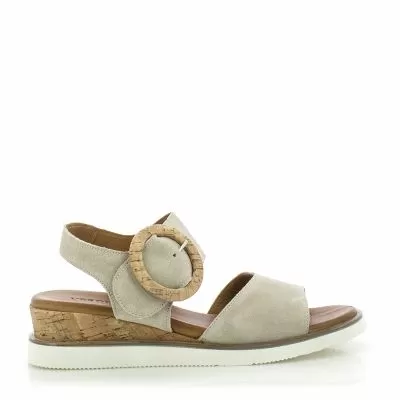 Дамски Сандали На Платформа VERONELLA - 030-159-3374 BEIGE SUEDE
