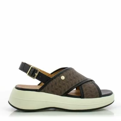 Дамски Сандали На Платформа GEOX - D550VB D SPHERICA ECUB-3 S BROWN/BLACK