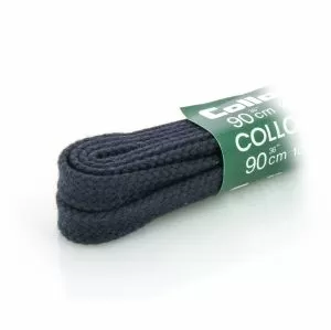 Плоски връзки за обувки 90 см COLLONIL тъмно сини