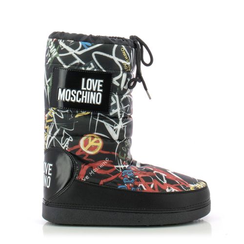 Дамски Спортни Боти MOSCHINO - JA24022G16IP200A ST. GRAFF. NE