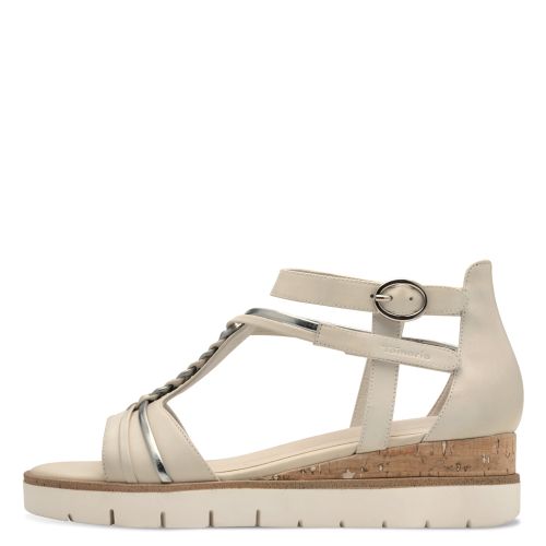 Women`s Sandals On Platform TAMARIS-1-28256-44-430 IVORY COMB