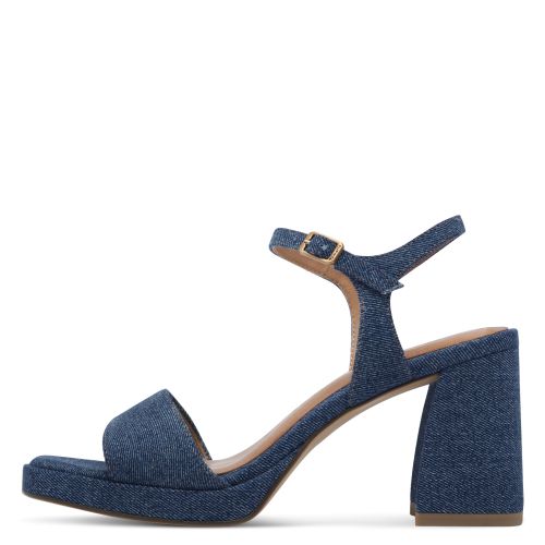 Woman`s Heeled Sandals TAMARIS-1-28343-44-802 DENIM