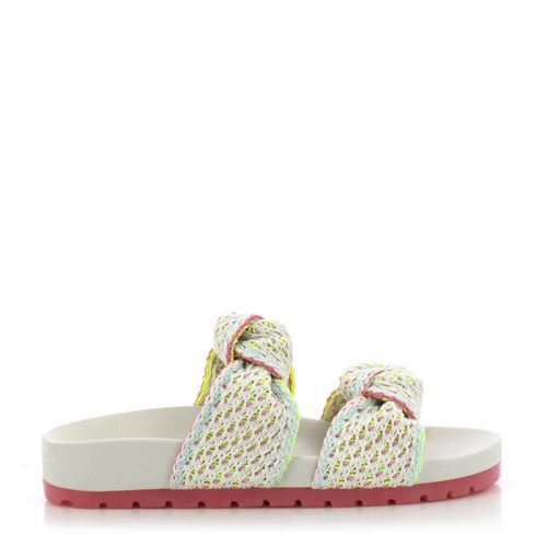 Дамски Плажни Чехли PETITE JOLIE - PJ7315 KNIT FLAT OFF WHITE