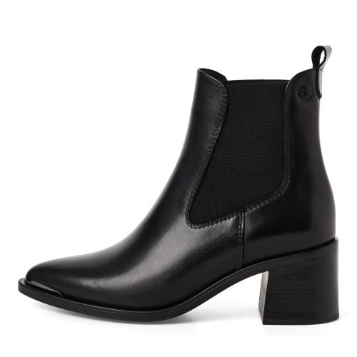 Дамски Боти На Ток TAMARIS - 1-25301-45-003 BLACK LEATHER