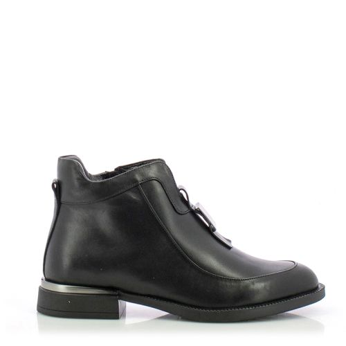 Women`s Flat Ankle Boots CARLO FABIANI-26102154 BLACK