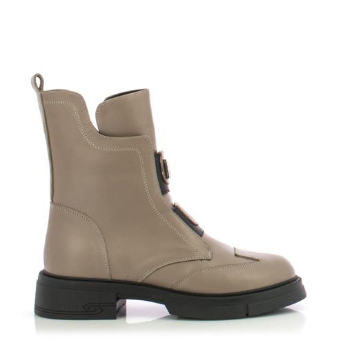 Women`s Flat Ankle Boots CARLO FABIANI-154-98 BEIGE