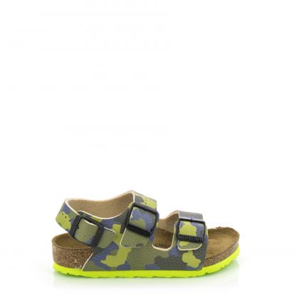 Детски сандали момче BIRKENSTOCK - 1022186 MILANO DESERT SOIL CAMO LIME AQUA