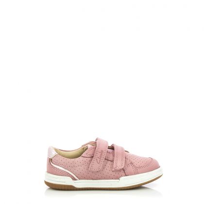 Ежедневни Момичета CLARKS - 261589896040 Fawn Solo T Light Pink Lea