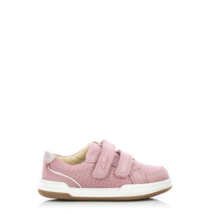 Ежедневни Момичета CLARKS - 26158989 Fawn Solo T Light Pink Lea