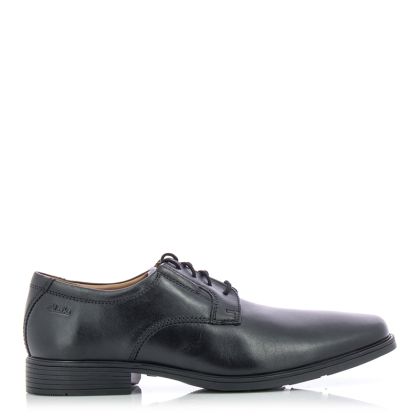 Мъжки Офис Обувки  CLARKS - 26110350 TILDEN PLAIN BLACK LEATHER