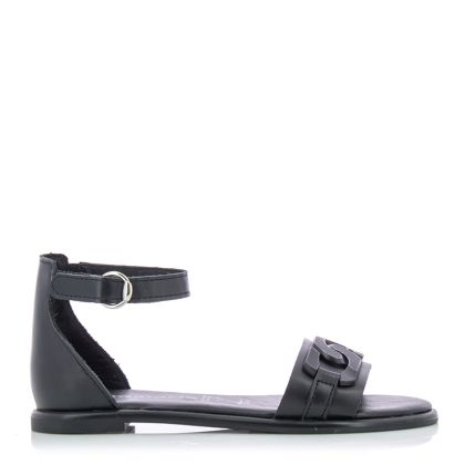 Women`s flat sandals Tamaris-1-1-28128-20 003  BLACK LEATHER