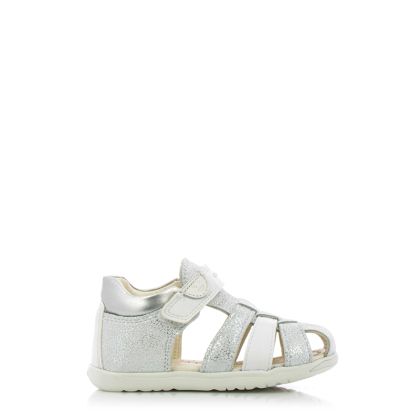 Сникърс Момичета GEOX - B254WB C0626 B SANDAL MACCHIA GIR OFF WHI/SIL