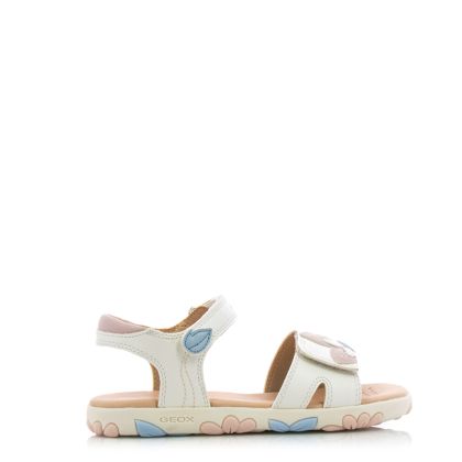 Сандали Момичета GEOX - J358ZA C1Z8W J SANDAL HAITI GIRL WHITE/ROSE