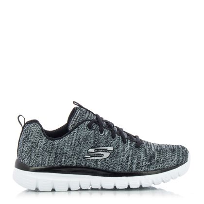 Дамски Маратонки  SKECHERS - 12614 BKW GRACEFUL-TWISTED FOR