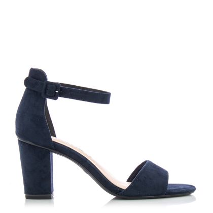 Woman`s Heeled Sandals TAMARIS-1-1-28396-20 807  NAVY SUEDE