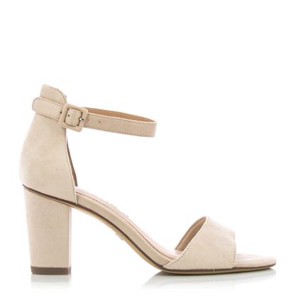 Woman`s Heeled Sandals TAMARIS-1-1-28396-20 233  NUDE SUEDE