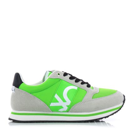 Women`s Sneakers BENETTON-BTW313101/7210 -GREEN/WHITE