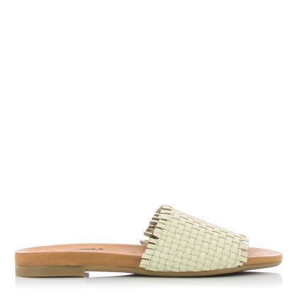 Women`s Flat Slippers KACPER-02.0080  BONE