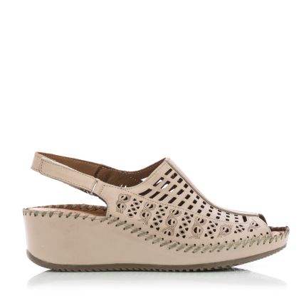 Women`s Sandals On Platform VERONELLA-128.21  R108 STONE