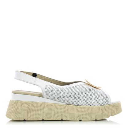 Women`s Sandals On Platform DONNA STYLE-2042  WHITE