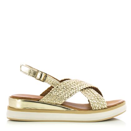 Women`s Flat Sandals DIVAS-030.133.0715  MTL. GOLD