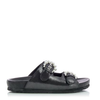 Women`s Flat Slippers MODA IN PELLE-25091OPAAL  BLACK 01