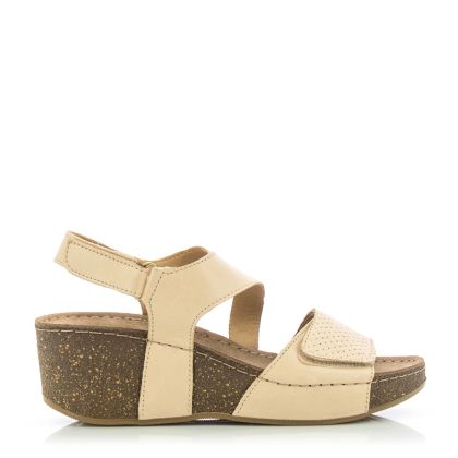 Women`s Sandals On Platform COCONUT-184.204  BEIGE