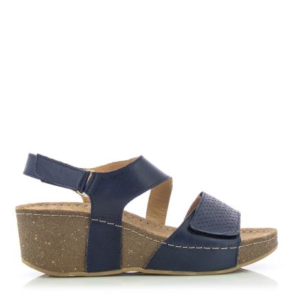 Women`s Sandals On Platform COCONUT-184.204  NAVY