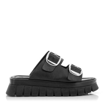 Women`s Flat Slippers CARLO FABIANI-420.97  BLACK