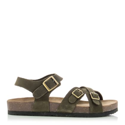 Women`s Comfort Sandals COCONUT-11.1538  OLIVE NUBUCK